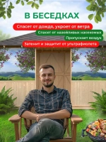 Фотосетка на забор яркие цветущие деревья 6х1,58 м