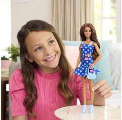 Кукла Барби Модница с диабетом 1 типа в наряде в горошек HYT97 1