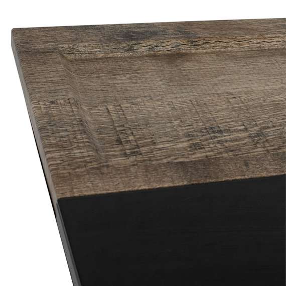 Стол журнальный BeautyStyle 31 дуб крымский состаренный/венге/стекло черное