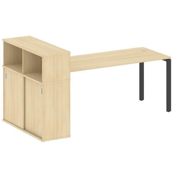 Метал Систем Стол письменный с шкафом-купе на П-образном м/к БП.РС-СШК-3.5 Т