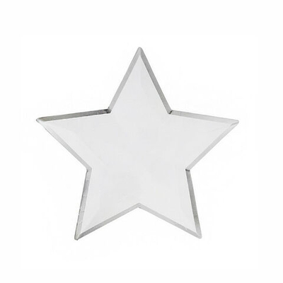 Тарелки формовые "Звезда" с тиснением 23*23 см