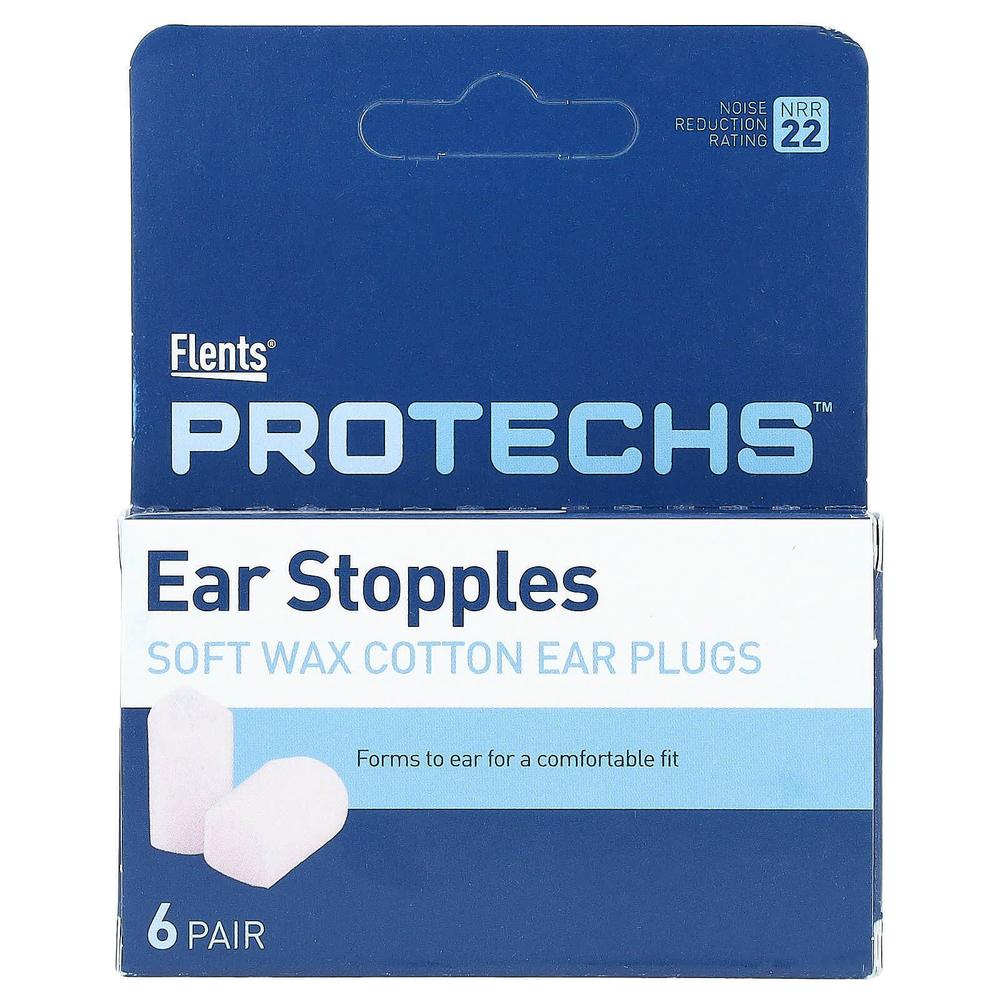 Flents, Protechs, ушные пробки, 6 пар