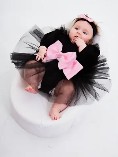 Платье-боди для новорожденной