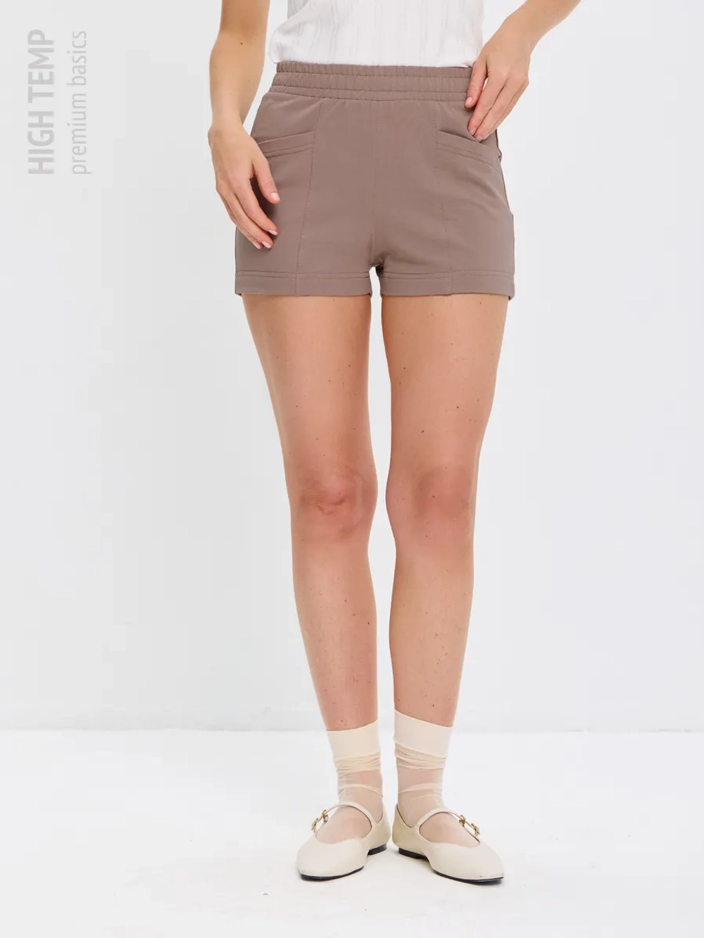 Экстра короткие шорты из футера