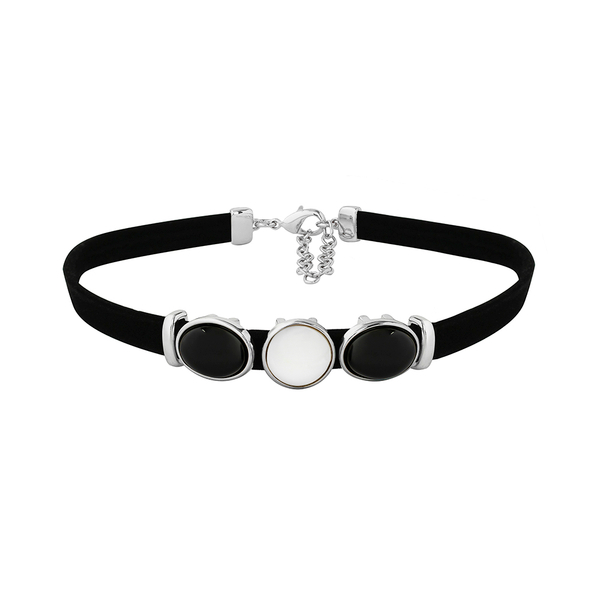 Чокер Possebon Mother Mosaic/Black Agate/Tiger Eye B0207.1.4.15 BW/S