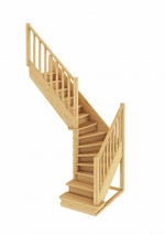 Лестница на второй этаж ЛС-225м Левая под покраску