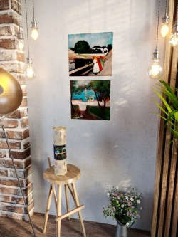 Картины-наклейки на стену для декора интерьерные №127