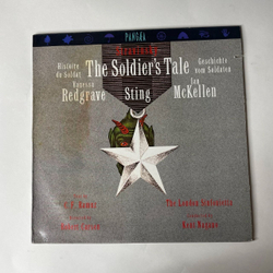 Винтажная виниловая пластинка И. Стравинский Stravinsky, Vanessa Redgrave, Sting, Ian McKellen, The Soldier's Tale История Солдата Histoire Du Soldat, Geschichte Vom Soldaten (USA 1988)