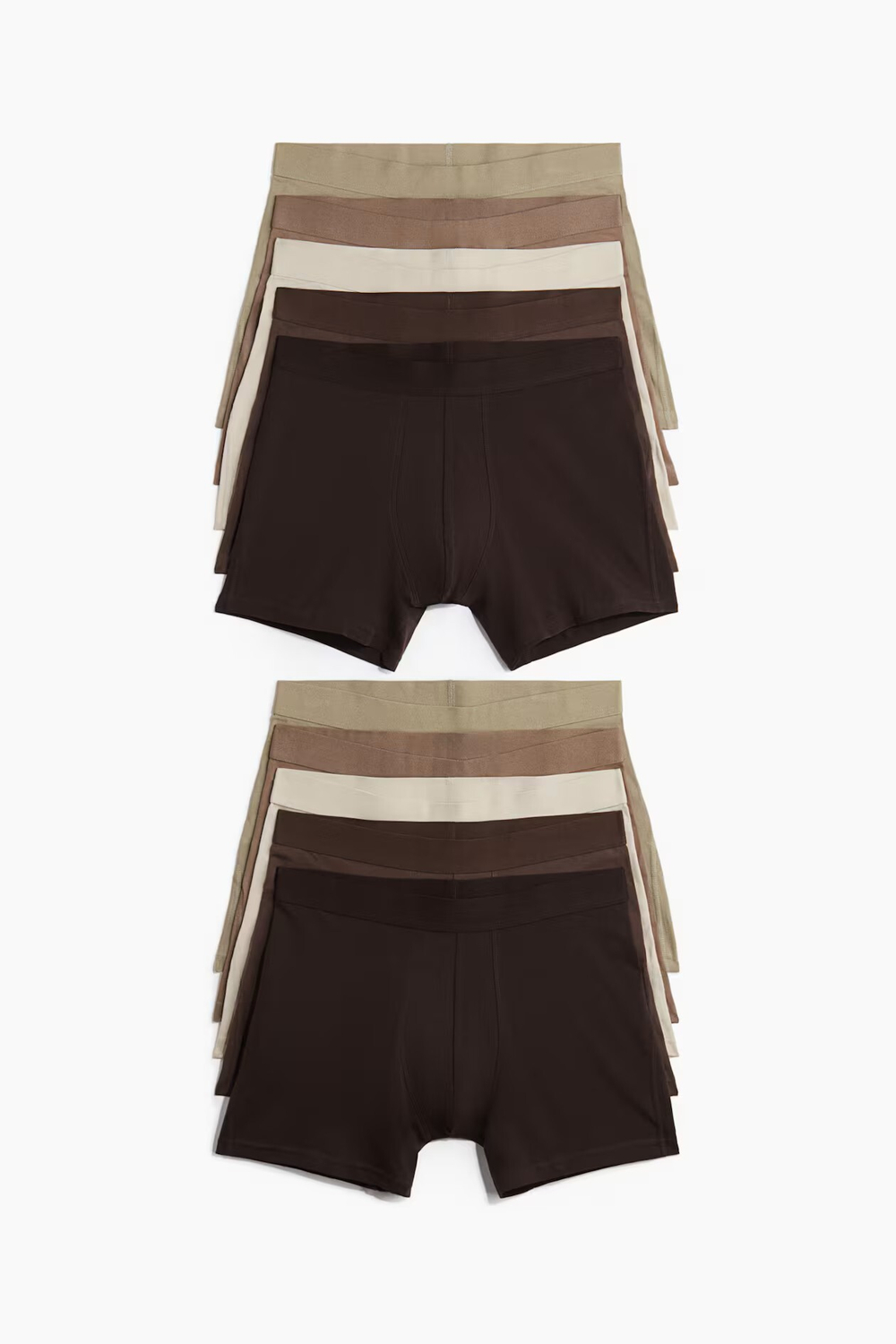 H&M Набор трусов-боксеров ( 10 шт.), коричневый