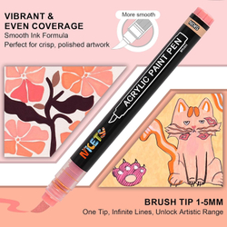 NICETY акриловые маркеры 1-5 мм, 32 шт, Skin