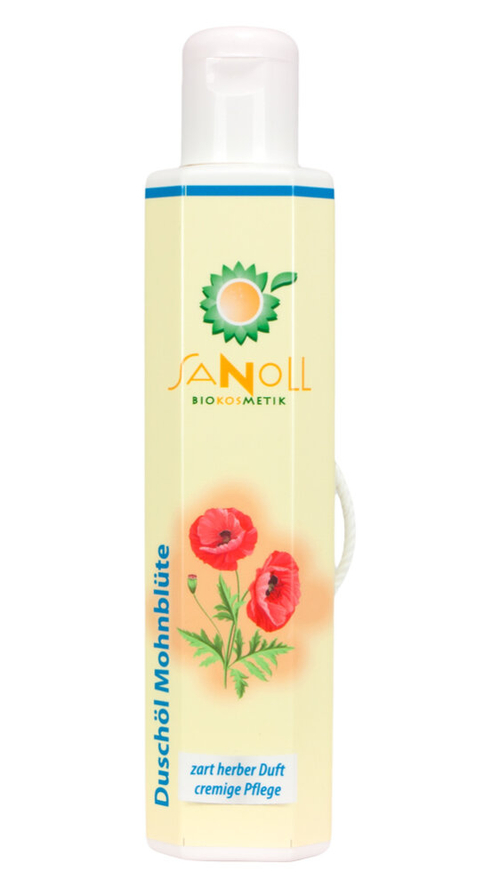 Масло для душа Sanoll с ароматом мака, 200 мл