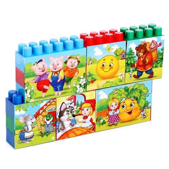 Конструктор "Любимые сказки", 18 деталей, по методике Монтессори