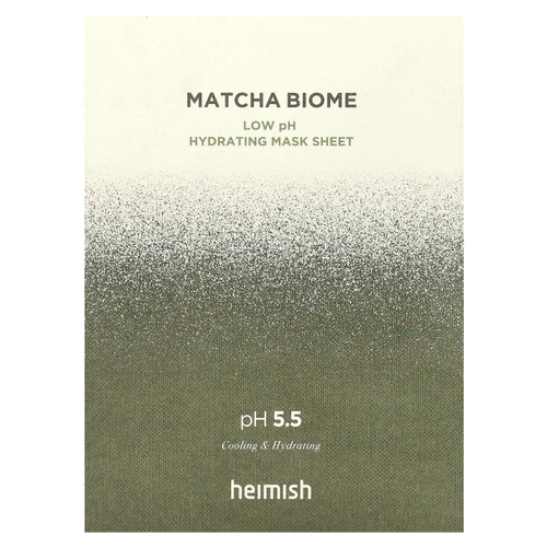 Heimish, Matcha Biome, увлажняющая тканевая маска с низким уровнем pH, 5 шт. по 30 мл