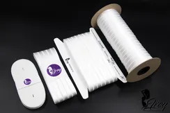 001 740/10 ОПТ Бретель глянец Lauma Fabrics, 10 мм, белый 001