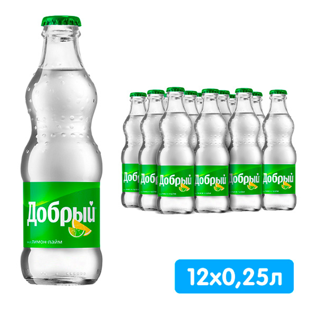 Добрый "Лимон лайм" 0,250 л. с/т. (12 шт. в упаковке)