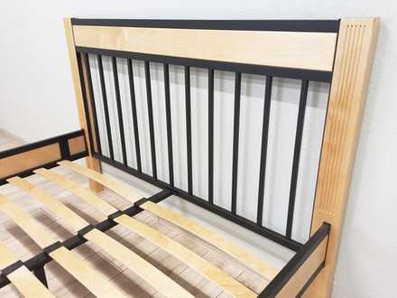 Кровать Форвард АГАТА 160, черный/натуральный