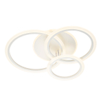 Потолочный светодиодный светильник 85Вт, 6134Лм, 3000-6000К, Ra>80,  плавная регулировка мощности, изменение цветовой температуры, ночник,  металл/акрил, белый