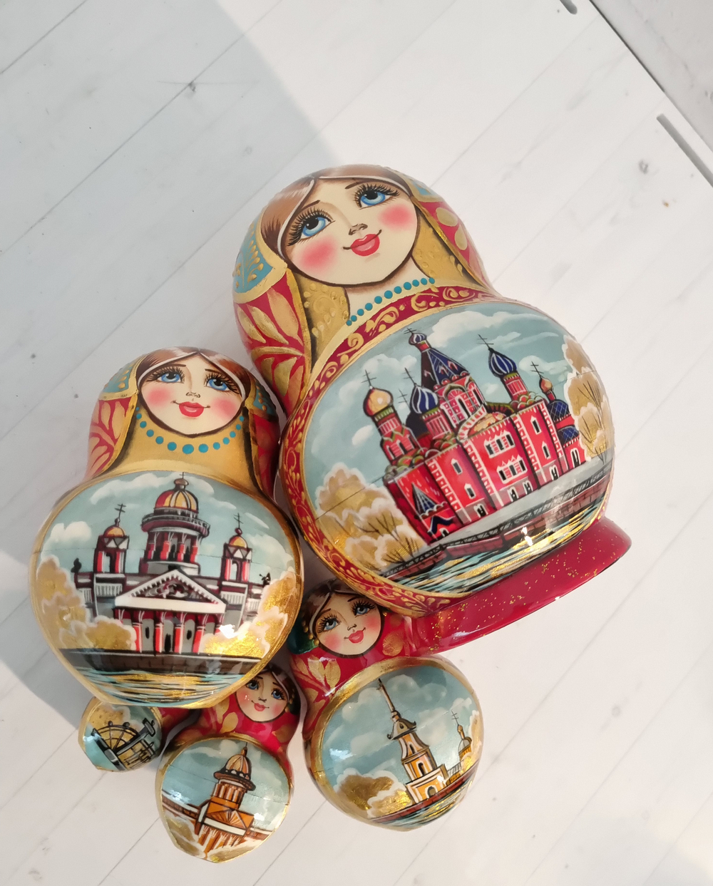 Матрешка "Санкт-Петербург" 5 мест