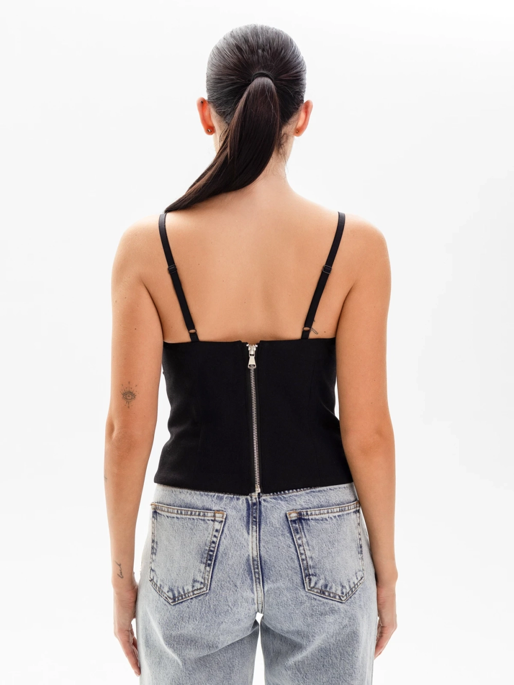 Топ-корсет GLITTER, черный