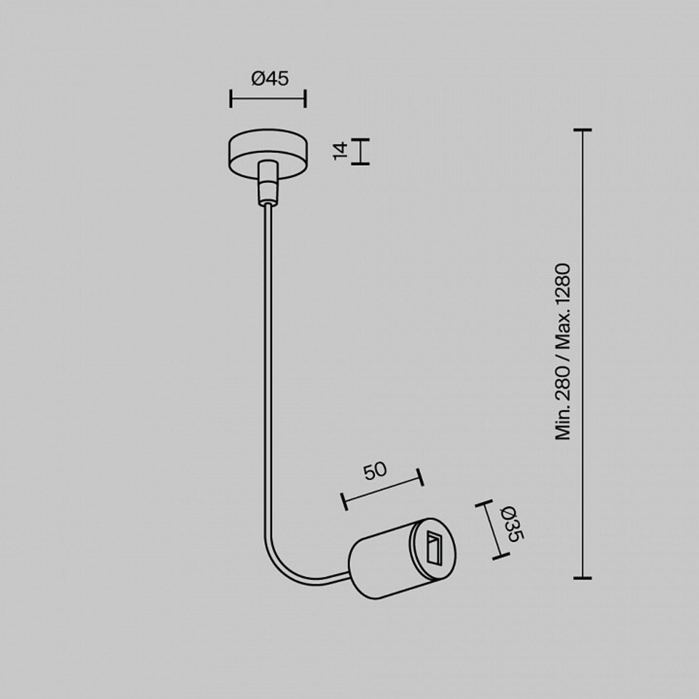 Токопровод концевой Maytoni Accessories for tracks Flarity TRA154C-SB1-B