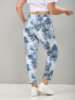 Брюки Бдж-129/морволна-джинслистья