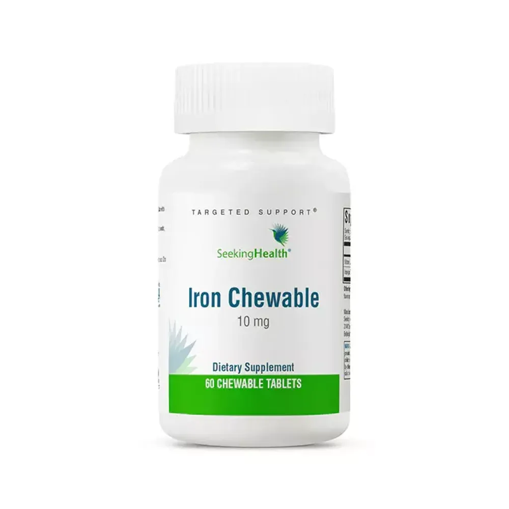 Seeking health iron chewable 10mg 60chewtab