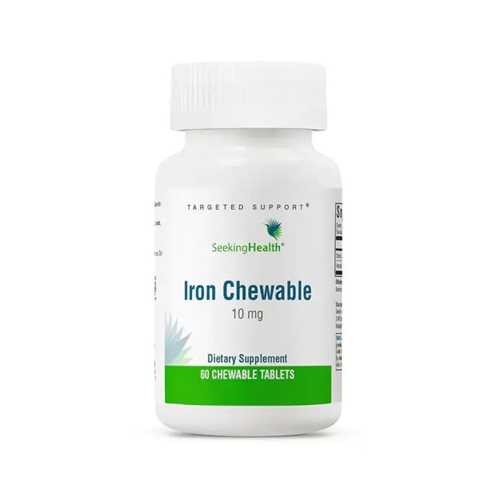 Seeking health iron chewable 10mg 60chewtab.