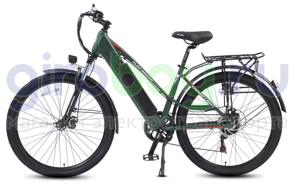 Электровелосипед WHITE SIBERIA CAMRY LIGHT 36V/11A 500W Elka Green (Зеленый) фото 4 фото №5