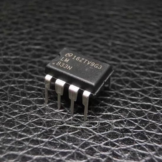 Микросхема LM833N orig / DIP8, Двухканальный операционный усилитель с низким уровнем шума