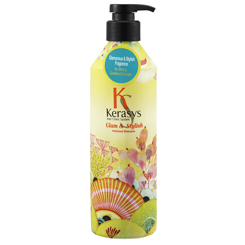 KeraSys Шампунь Парфюмир.линия ГЛАМУР д/поврежд.волос 400мл с дозат.*12