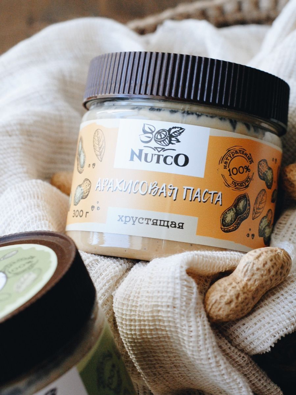 Арахисовая паста NUTCO хрустящая - 300 гр.