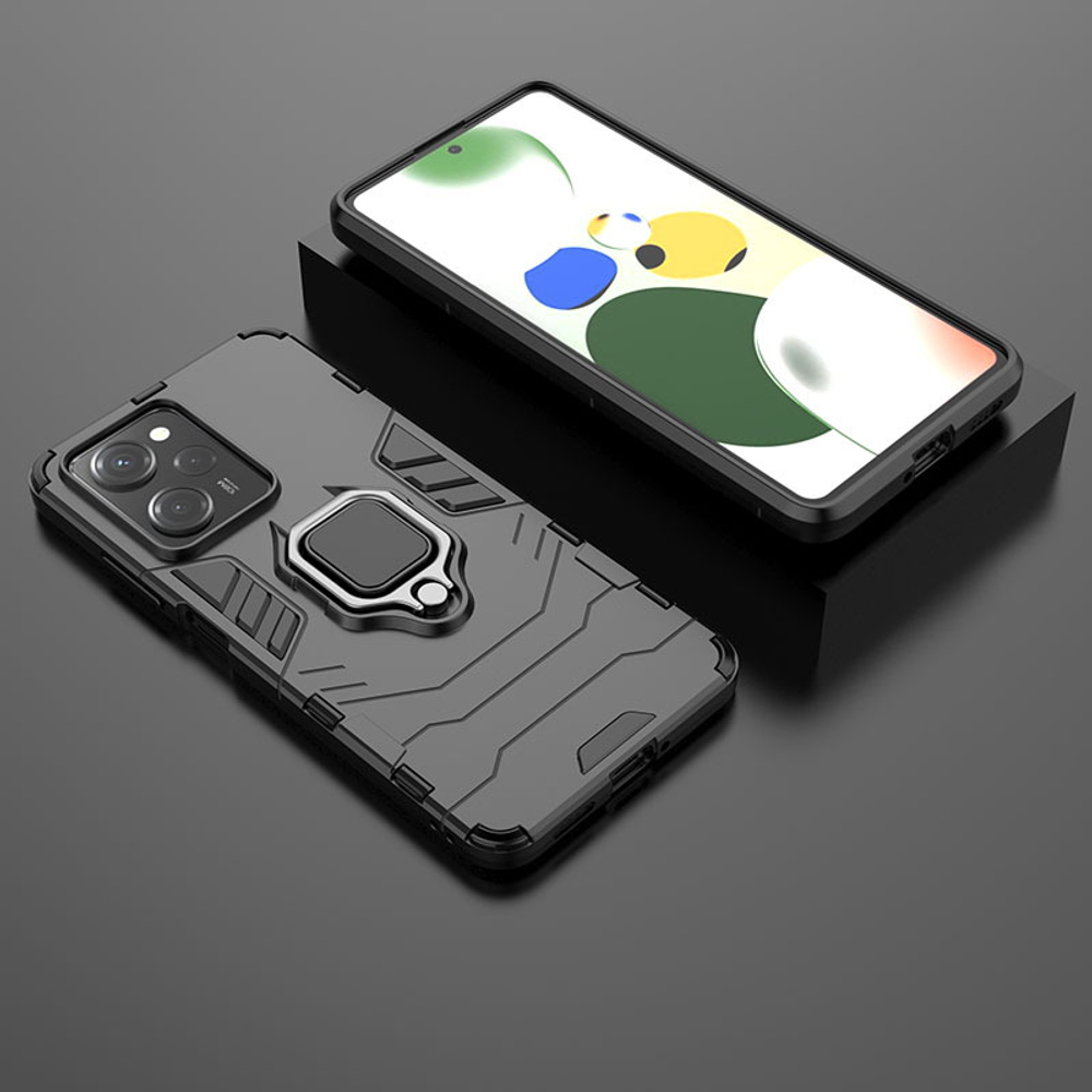 Противоударный чехол с кольцом Panther Case для Xiaomi Poco X5 Pro 5G