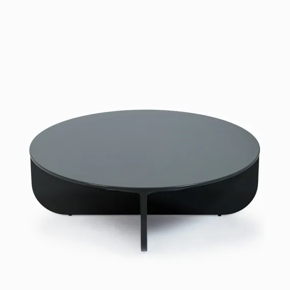 Кофейный стол Petra Ø100х33 см, зеленый глянец