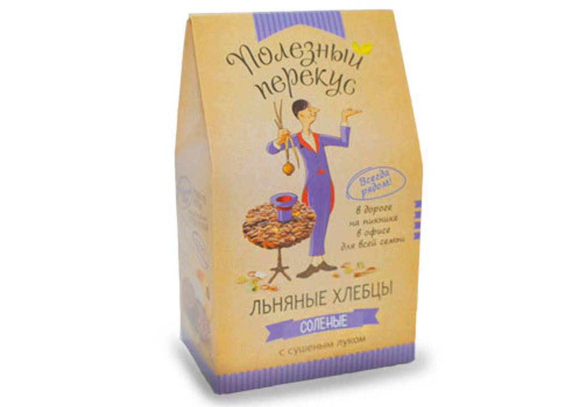 Хлебцы льняные с луком, 100г