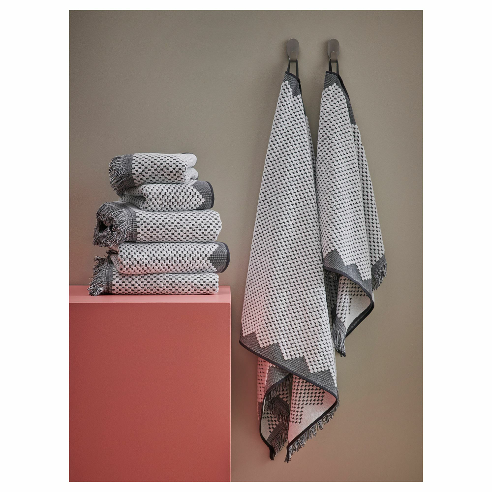 Полотенце банное IKEA FJALLSTARR (ФЬЯЛЛСТАРР), Серый, 70х140 см