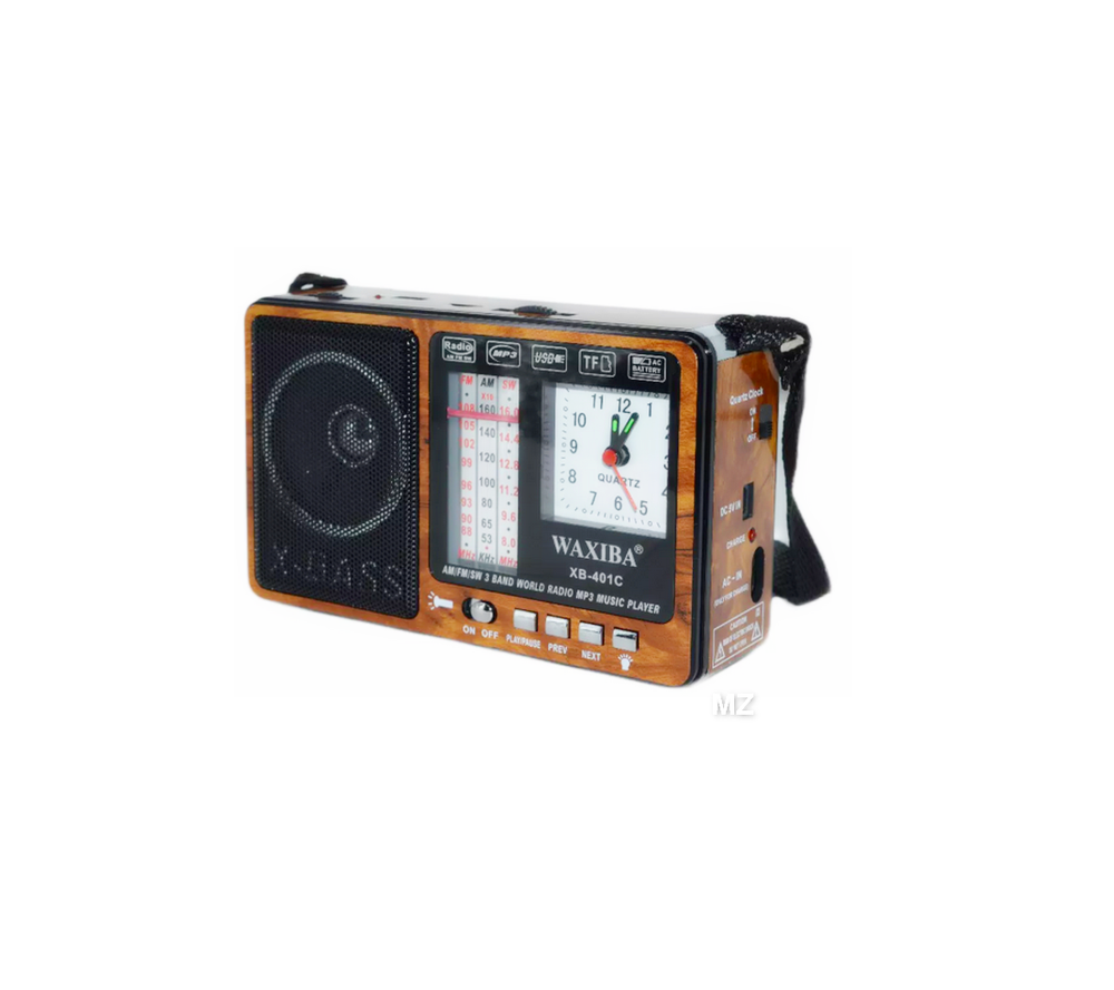Радиоприемник с MP3 плеером +часы Waxiba XB-401C