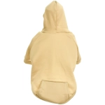 Кофта - толстовка для мелких пород собак «BRO Style», цвет молочный, р L (на флисе)