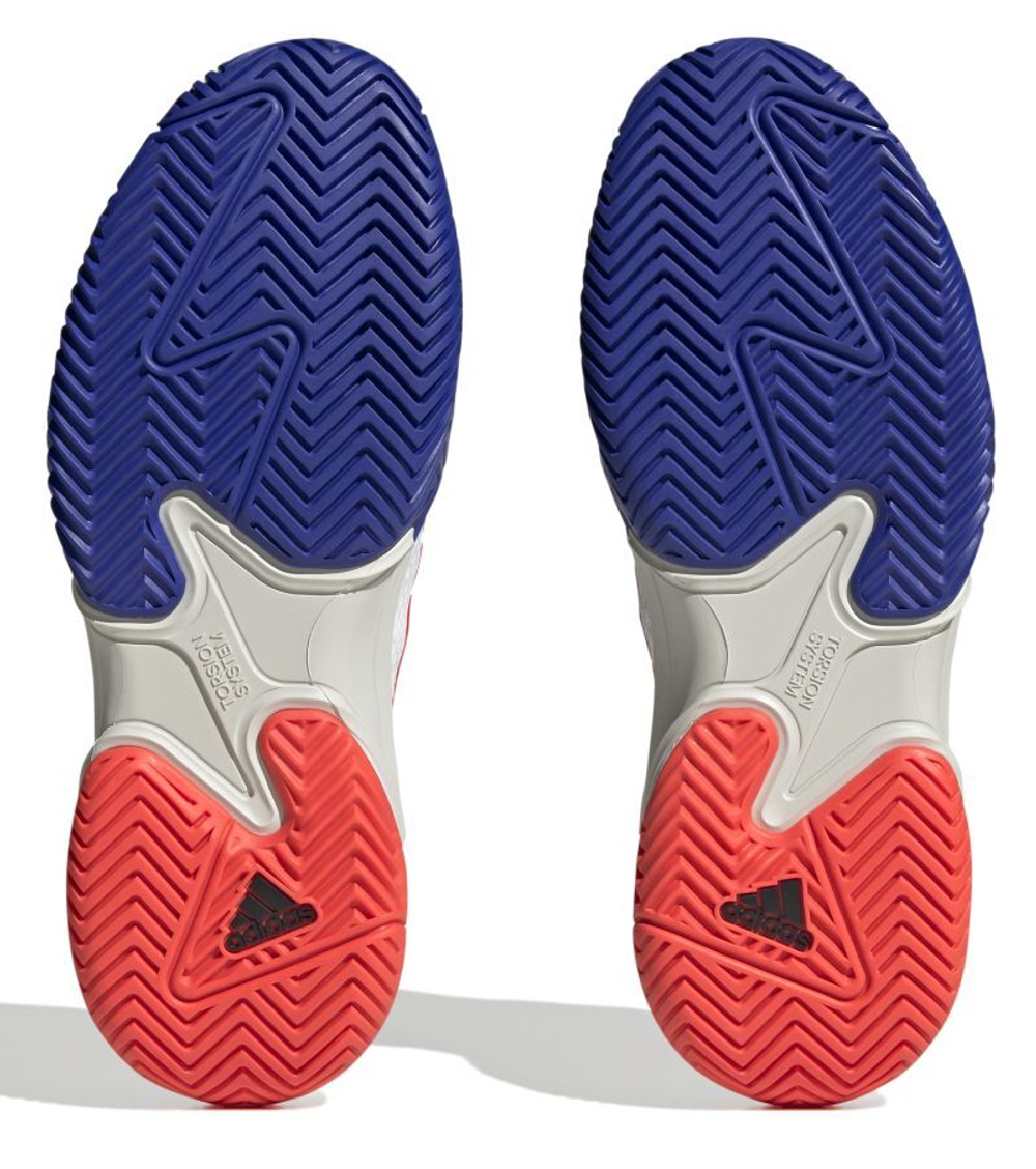 Мужские кроссовки теннисные Adidas Barricade M - lucid blue/core black/solar red