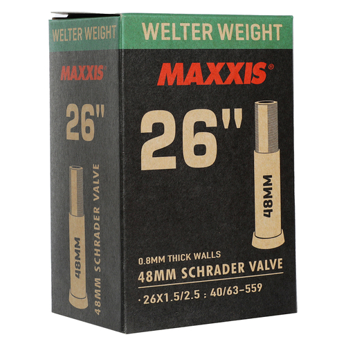 Камера велосипедная MAXXIS WELTER WEIGHT 26X1.5/2.5 (40/63-559) 0.8 LSV48 (B-C) авто нипель