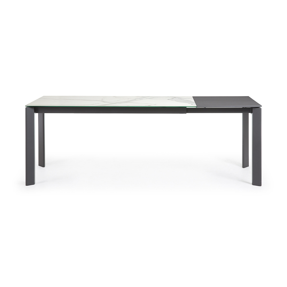 Стол Atta 160 (220) x90 антрацит, керамика