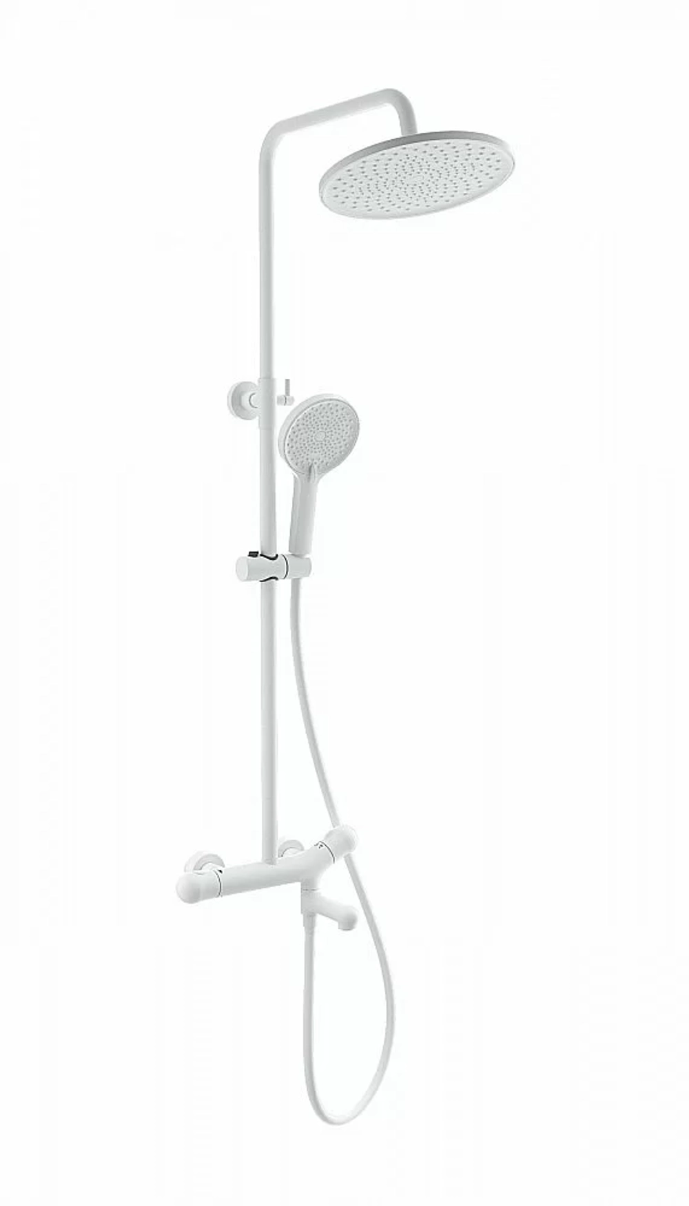 Душевая система с термостатом WONZON & WOGHAND T-1000 WW-B3057-A-MW белый матовый