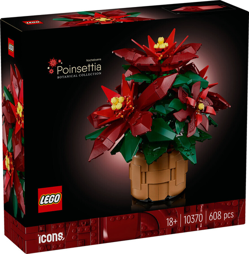 Конструктор LEGO Icons 10370 Botanical Collection Пуансеттия
