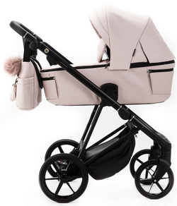 Детская коляска Adamex Vasco Deluxe 2 в 1 V-SA15 (СВ.РОЗОВАЯ КОЖА)