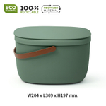 Контейнер для пищевых отходов foody, 7 л, зеленый