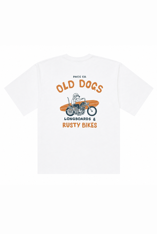 Футболка Old Dogs белая