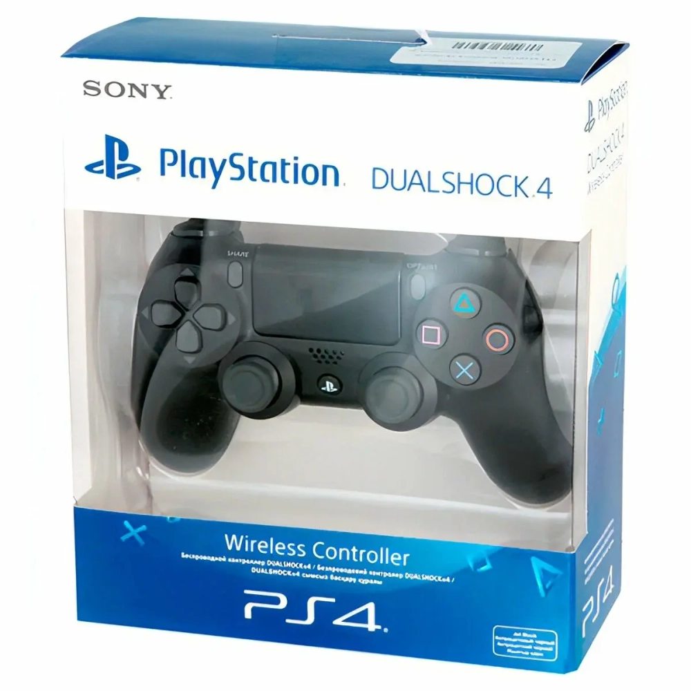 Беспроводной геймпад DualShock 4 ver. 2 Jet Black (красный) для PlayStation 4