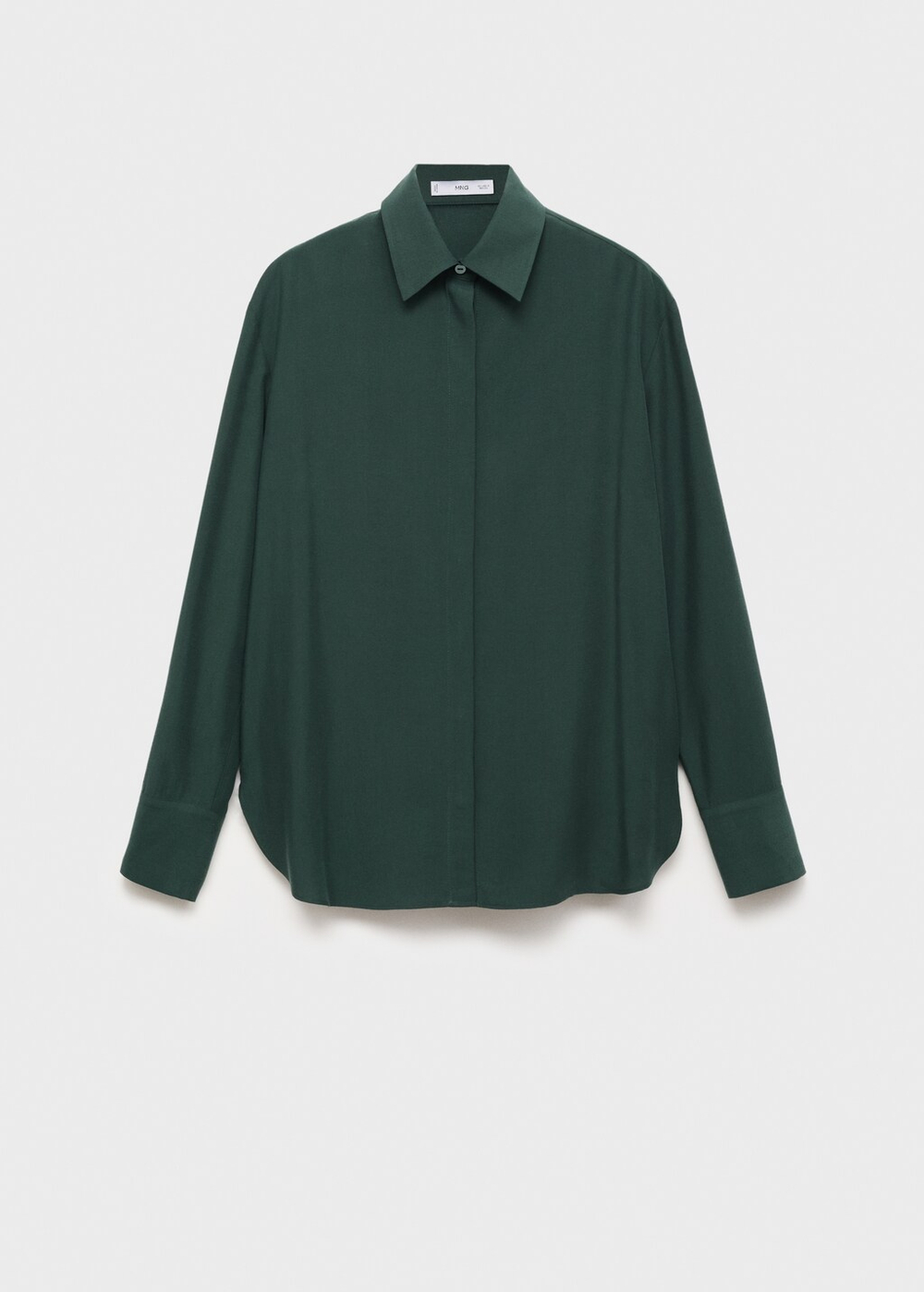 Рубашка из лиоцелла с потайными пуговицами