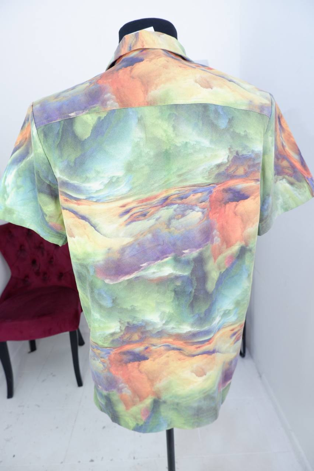 Рубашка Asos цветастая, маркировка М, на 48 размер