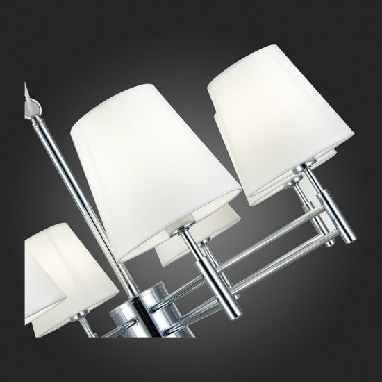 SLE105403-08 Светильник подвесной Хром/Белый E14 8*40W LAGORO