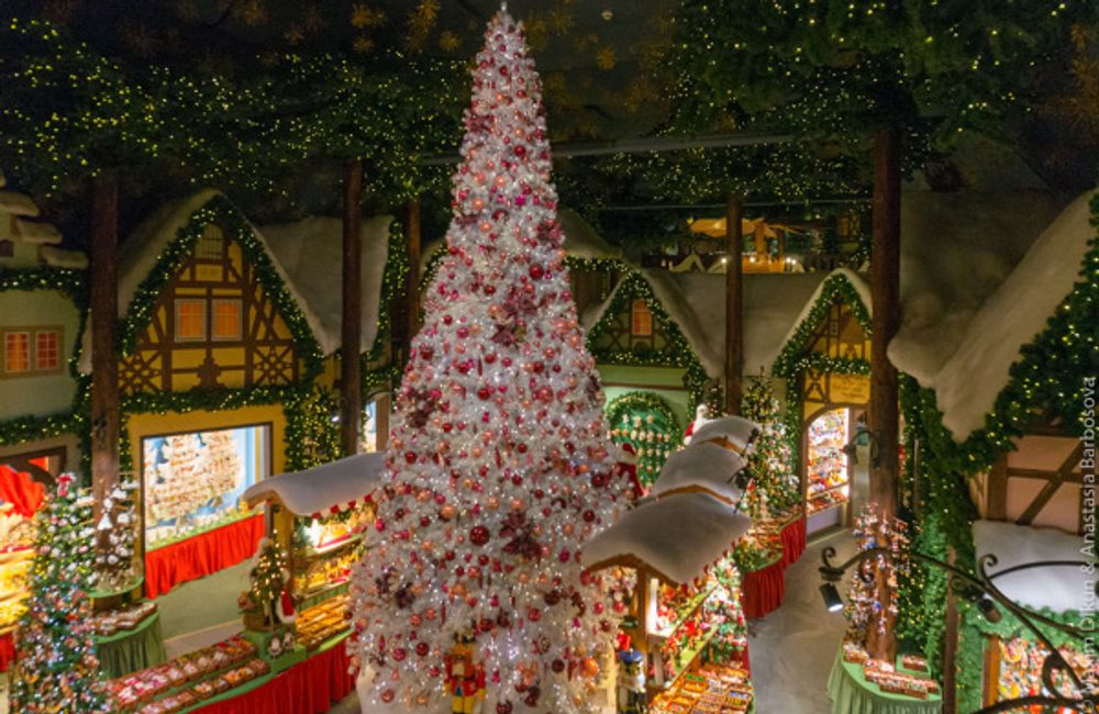 Уличная елка ствольная "Альпийская белая ель" (пвх) 19 м